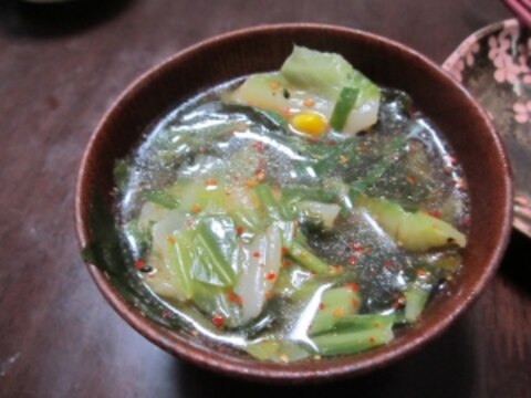 エコレシピ☆くず野菜で中華スープ